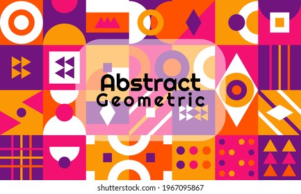 Abstract geometric background with minimal design. It is suitable for banners, posters, flyers, covers, etc. Vector illustration