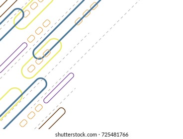 Abstract geometric background minimal modern style with colorful design element and copyspace