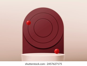 Abstract geometric background, abstract minimal scene for products stage showcase, promotion display.