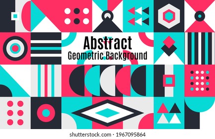 Abstract geometric background with minimal trendy design. It is suitable for banners, posters, flyers, covers, etc. Vector illustration
