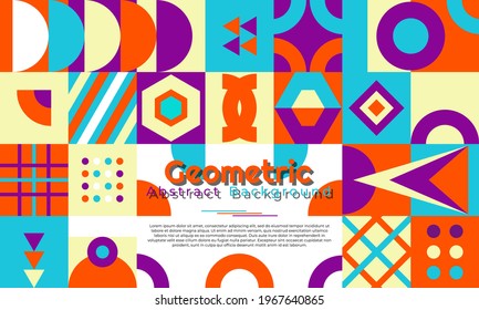 Abstract geometric background with minimal trendy design. It is suitable for banners, posters, flyers, covers, etc. Vector illustration