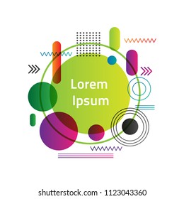Abstract Geometric Background, Minimalistic Design,Modern Dynamic shapes, Vector Illustration