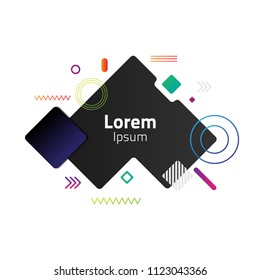 Abstract Geometric Background, Minimalistic Design,Modern Dynamic shapes, Vector Illustration