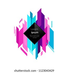 Abstract Geometric Background, Minimalistic Design,Modern Dynamic shapes, Vector Illustration