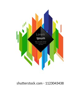 Abstract Geometric Background, Minimalistic Design,Modern Dynamic shapes, Vector Illustration