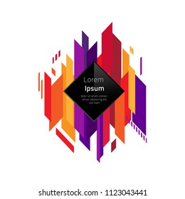 Abstract Geometric Background, Minimalistic Design,Modern Dynamic shapes, Vector Illustration