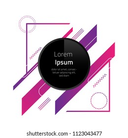 Abstract Geometric Background, Minimalistic Design,Modern Dynamic shapes, Vector Illustration