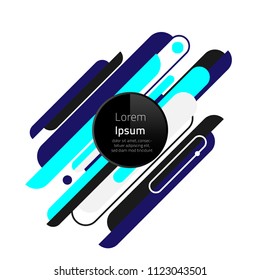 Abstract Geometric Background, Minimalistic Design,Modern Dynamic shapes, Vector Illustration