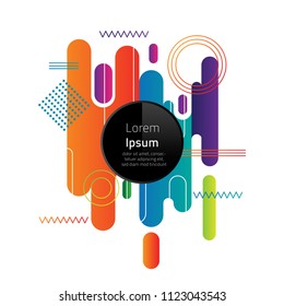 Abstract Geometric Background, Minimalistic Design,Modern Dynamic shapes, Vector Illustration