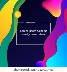 Abstract Geometric Background, Minimalistic Design,Modern Dynamic shapes, Vector Illustration