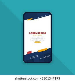 Abstract Geometric Background for Mobile Landing Page