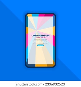 Abstract Geometric Background for Mobile Landing Page