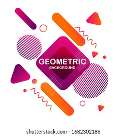 Abstract geometric background of modern color gradations. Applicable for Covers, Voucher, Posters, Flyers and Banner Designs. -Vector