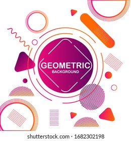 Abstract geometric background of modern color gradations. Applicable for Covers, Voucher, Posters, Flyers and Banner Designs. -Vector