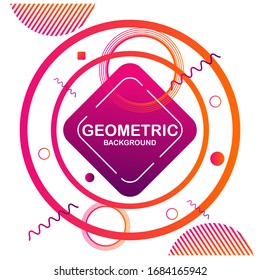 Abstract geometric background of modern color gradations. Applicable for Covers, Voucher, Posters, Flyers and Banner Designs. -Vector