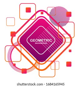 Abstract geometric background of modern color gradations. Applicable for Covers, Voucher, Posters, Flyers and Banner Designs. -Vector
