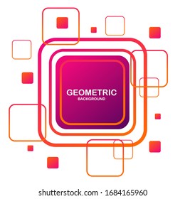 Fondo geométrico abstracto de las gradaciones de color modernas. Aplicable a Cobertura, Bolso, Carteles, Volantes y Diseños de Banner. -Vector