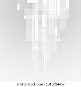Abstract geometric background. Modern design of squares and lines