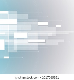 Abstract geometric background. Modern design of squares and lines