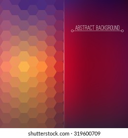 Abstract geometric background. Modern design hexagons pattern