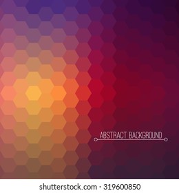 Abstract geometric background. Modern design hexagons pattern