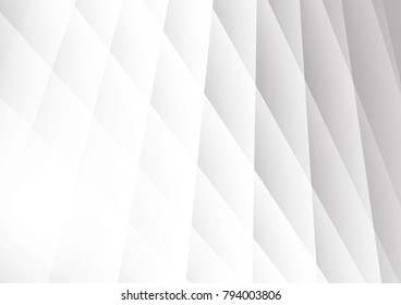 Abstract geometric background modern design white color, Vector illustration