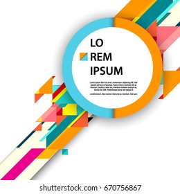 Abstract geometric background, modern diagonal background Geometric design element for poster and cover template