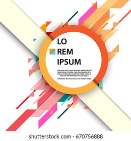 Abstract geometric background, modern diagonal background Geometric design element for poster and cover template