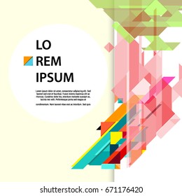 Abstract geometric background, modern diagonal background Geometric design element for poster and cover template