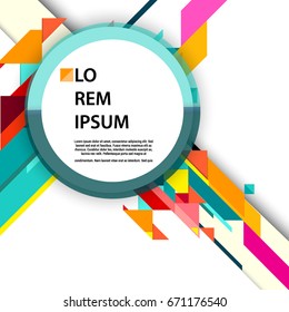 Abstract geometric background, modern diagonal background Geometric design element for poster and cover template