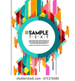 Abstract geometric background, modern diagonal background Geometric design element for poster and cover template