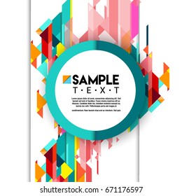 Abstract geometric background, modern diagonal background Geometric design element for poster and cover template