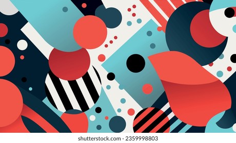 Abstract geometric background. Modern flat geometric background wallpaper. Vector stock