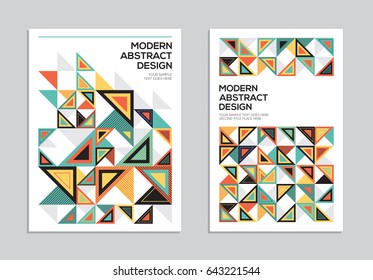 Abstract geometric background. Modern graphics design for cover, flyer, banner, poster, wall graphics and branding.