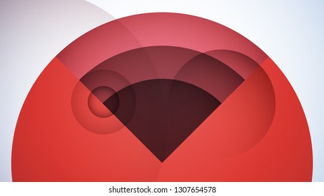 Abstract geometric background in modern layout minimalistic style. Creative design concept of trendy living coral color. Vector illustration.