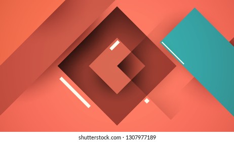 Abstract geometric background in modern layout minimalistic style. Creative colorful design concept wallpaper. Vector illustration.