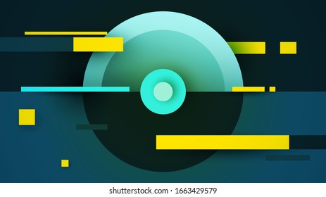 Abstract geometric background in modern layout minimalistic style. Creative colorful design concept wallpaper. Vector illustration.