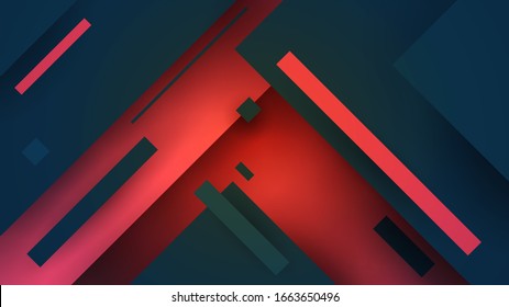 Abstract geometric background in modern layout minimalistic style. Creative colorful design concept wallpaper. Vector illustration.