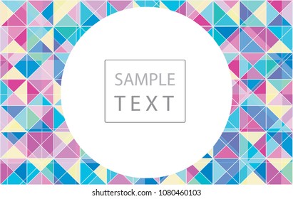 Abstract geometric background. Modern overlapping triangles, vector template