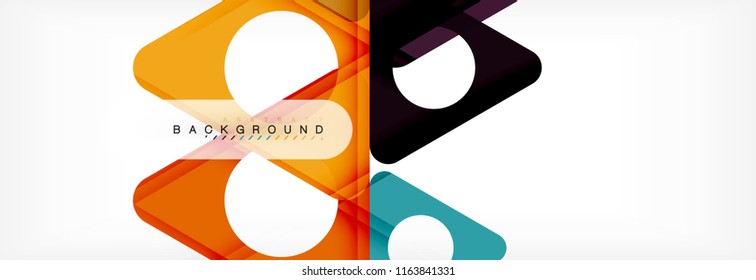 Abstract geometric background. Modern overlapping triangles. Unusual color shapes for your message. Business or tech presentation, app cover template