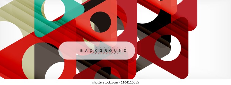 Abstract geometric background. Modern overlapping triangles. Unusual color shapes for your message. Business or tech presentation, app cover template