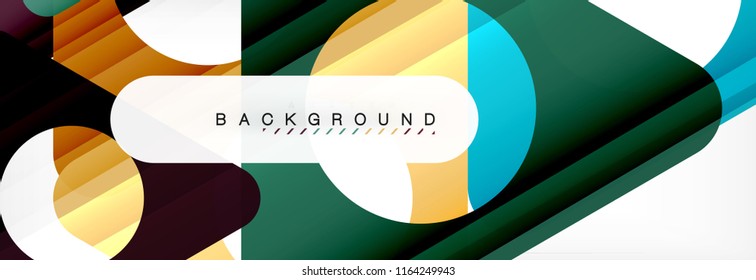 Abstract geometric background. Modern overlapping triangles. Unusual color shapes for your message. Business or tech presentation, app cover template