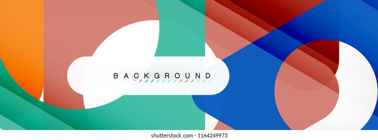 Abstract geometric background. Modern overlapping triangles. Unusual color shapes for your message. Business or tech presentation, app cover template