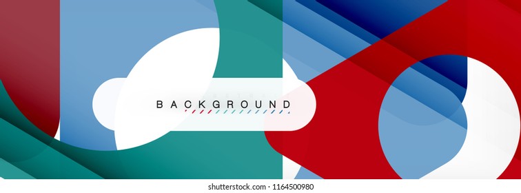 Abstract geometric background. Modern overlapping triangles. Unusual color shapes for your message. Business or tech presentation, app cover template