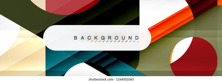 Fondo geométrico abstracto. Triángulos superpuestos modernos. Formas de color inusuales para el mensaje. Presentación empresarial o tecnológica, plantilla de portada de aplicaciones