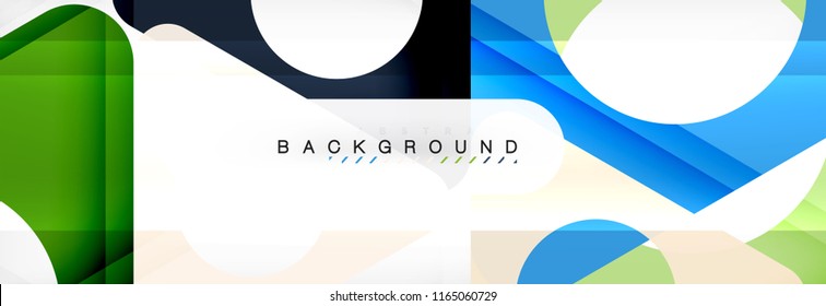 Fondo geométrico abstracto. Triángulos superpuestos modernos. Formas de color inusuales para el mensaje. Presentación empresarial o tecnológica, plantilla de portada de aplicaciones