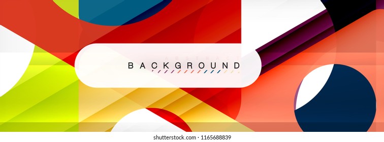 Abstract geometric background. Modern overlapping triangles. Unusual color shapes for your message. Business or tech presentation, app cover template