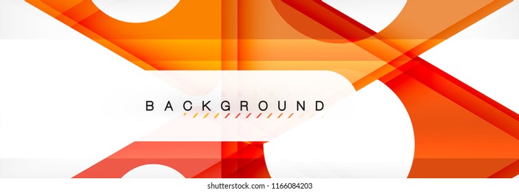 Abstract geometric background. Modern overlapping triangles. Unusual color shapes for your message. Business or tech presentation, app cover template