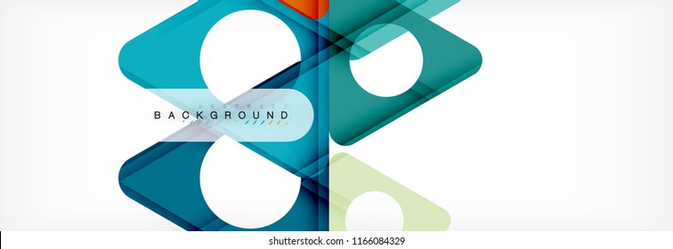 Abstract geometric background. Modern overlapping triangles. Unusual color shapes for your message. Business or tech presentation, app cover template