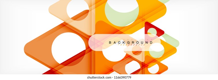 Abstract geometric background. Modern overlapping triangles. Unusual color shapes for your message. Business or tech presentation, app cover template